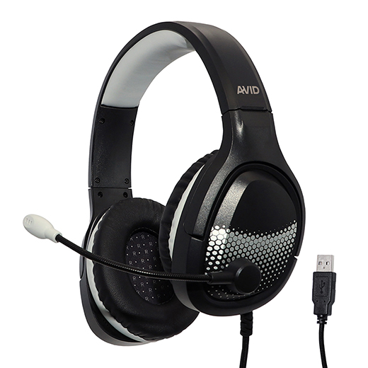 AVID AE-79 Over-Ear passive Noise Reduction USB Headset